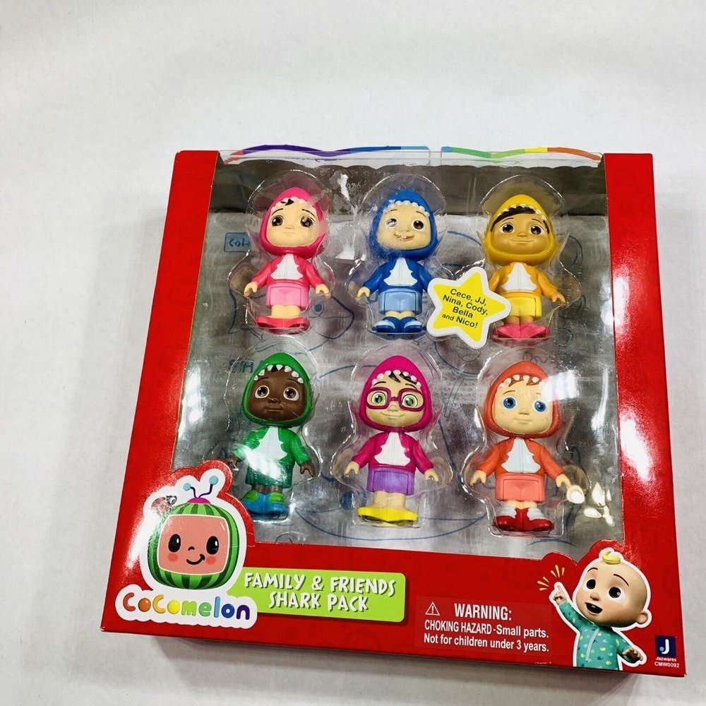 Cocomelon Toys Family & Friends Baby Shark Pack ( 6 Figures)